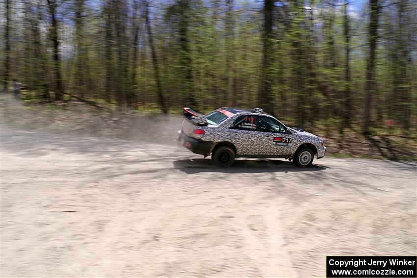 Peter Farrow / Jackson Sedivy Subaru WRX on SS1, Steamboat I.