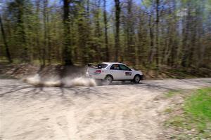 Josh Kemp / Danielle Kemp Subaru WRX on SS1, Steamboat I.