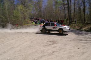 Jason Cook / Maggie Tu Subaru WRX on SS1, Steamboat I.