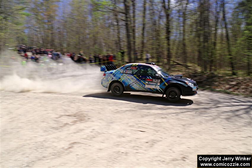 Matt James / Jackie James Subaru Impreza on SS1, Steamboat I.