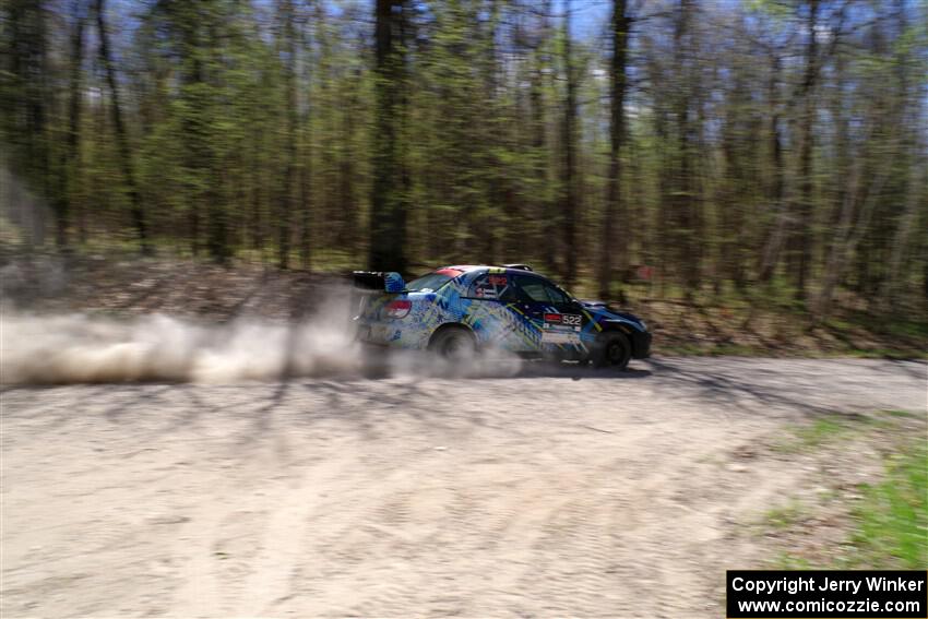 Matt James / Jackie James Subaru Impreza on SS1, Steamboat I.