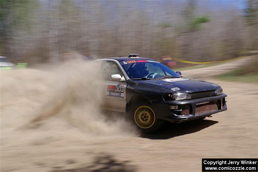 Travis Mattonen / Anikka Nykanen Subaru Impreza on SS2, Kabekona I.