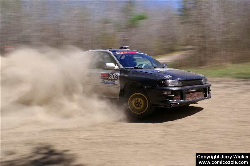 Travis Mattonen / Anikka Nykanen Subaru Impreza on SS2, Kabekona I.