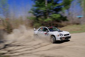 Peter Farrow / Jackson Sedivy Subaru WRX on SS2, Kabekona I.