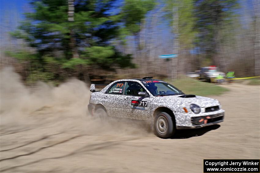 Peter Farrow / Jackson Sedivy Subaru WRX on SS2, Kabekona I.