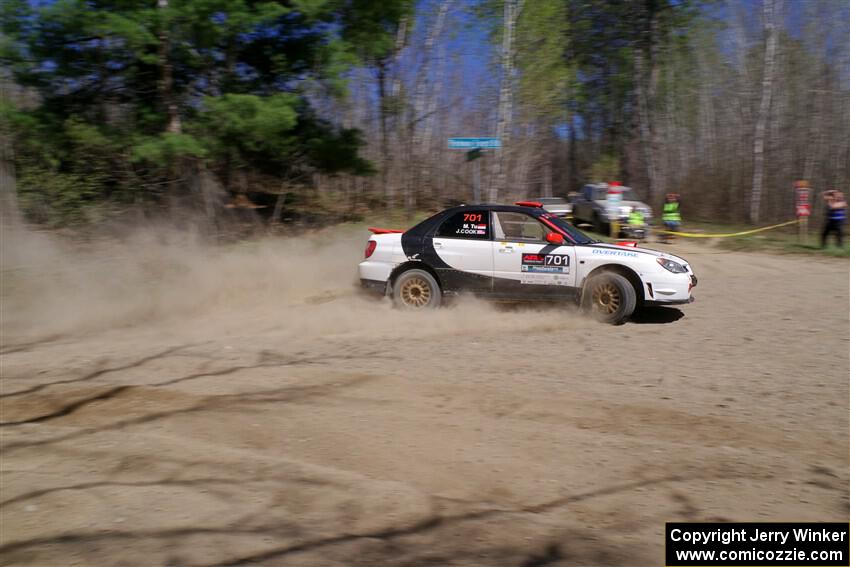 Jason Cook / Maggie Tu Subaru WRX on SS2, Kabekona I.
