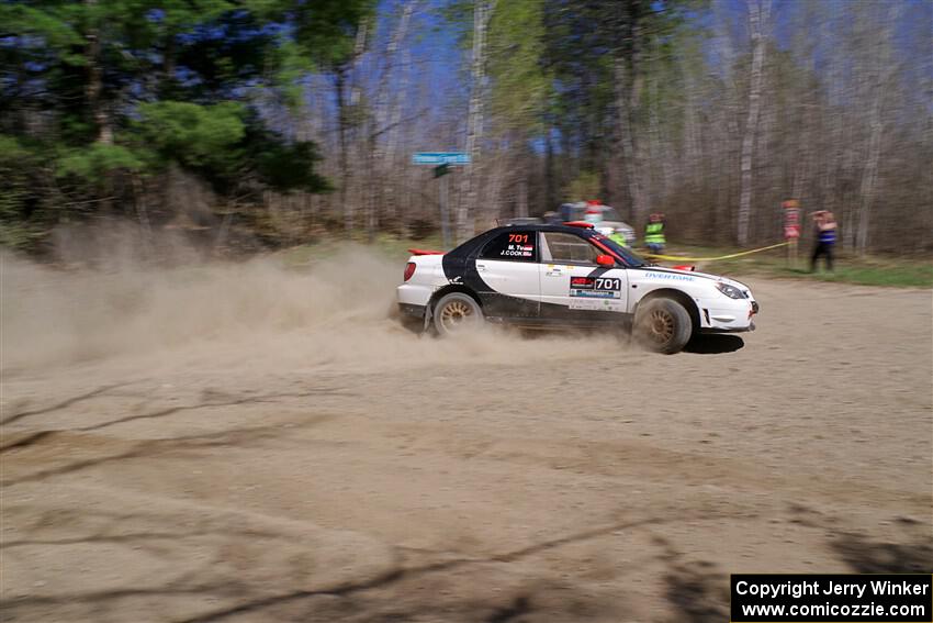 Jason Cook / Maggie Tu Subaru WRX on SS2, Kabekona I.