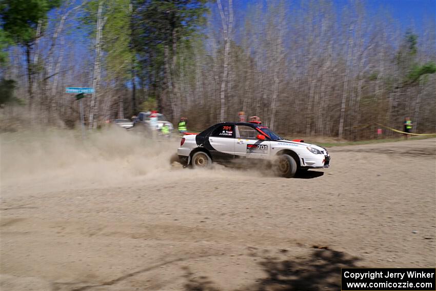 Jason Cook / Maggie Tu Subaru WRX on SS2, Kabekona I.