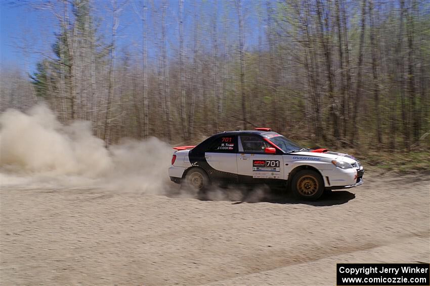 Jason Cook / Maggie Tu Subaru WRX on SS2, Kabekona I.