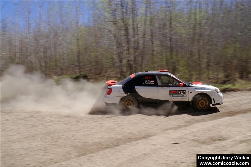 Jason Cook / Maggie Tu Subaru WRX on SS2, Kabekona I.