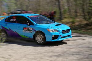 Jamey Randall / Andrew Rausch Subaru WRX on SS3, Steamboat II.