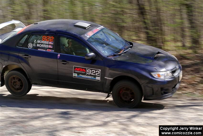 Corey Morris / Zane Morris Subaru WRX STi on SS3, Steamboat II.