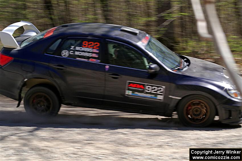 Corey Morris / Zane Morris Subaru WRX STi on SS3, Steamboat II.