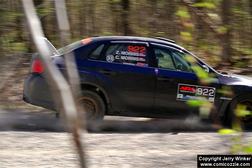 Corey Morris / Zane Morris Subaru WRX STi on SS3, Steamboat II.