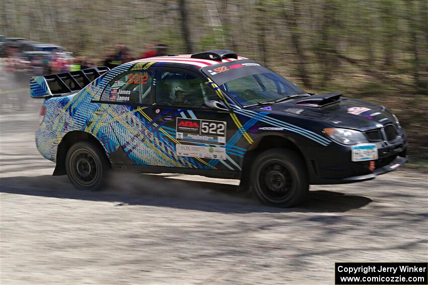 Matt James / Jackie James Subaru Impreza on SS3, Steamboat II.