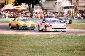 Paul Newman's Datsun 280ZX Turbo, Elliott Forbes-Robinson's Pontiac Trans-Am and Paul Miller's Porsche 924 Carrera Turbo