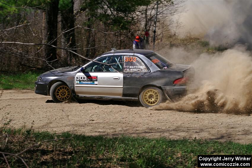Travis Mattonen / Anikka Nykanen Subaru Impreza on SS4, Kabekona II.