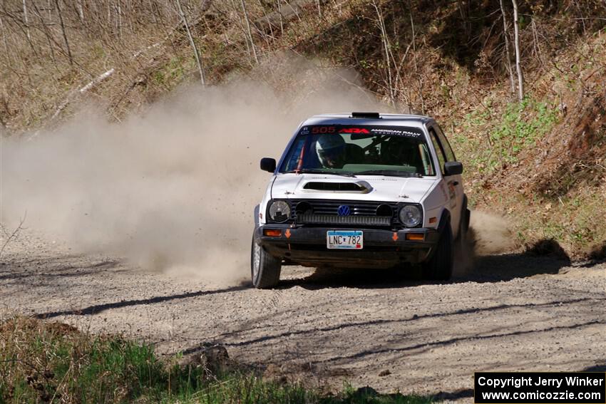 Josh Nykanen / Matt Nykanen VW GTI on SS4, Kabekona II.