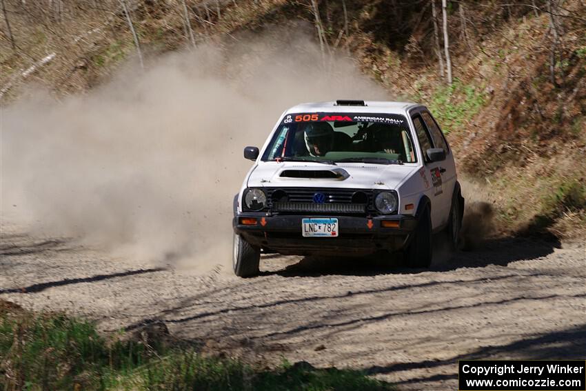 Josh Nykanen / Matt Nykanen VW GTI on SS4, Kabekona II.