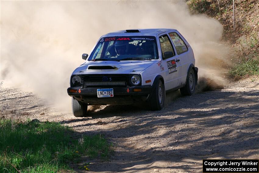 Josh Nykanen / Matt Nykanen VW GTI on SS4, Kabekona II.