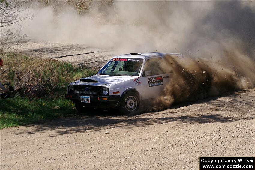Josh Nykanen / Matt Nykanen VW GTI on SS4, Kabekona II.