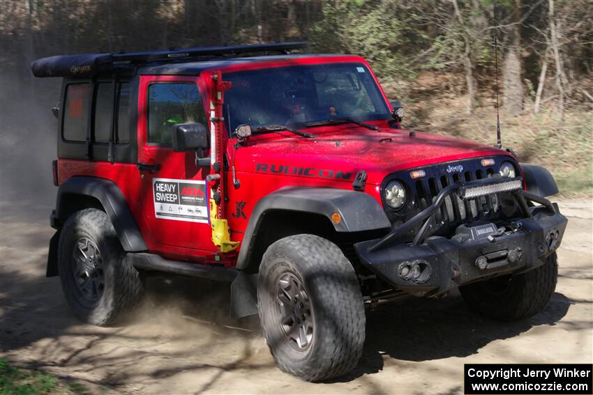 A Jeep Wrangler Rubicon sweeps SS4, Kabekona II.