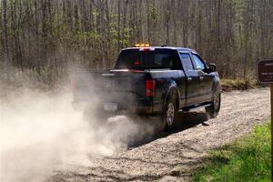 A Ford F-150 pickup sweeps SS4, Kabekona II.
