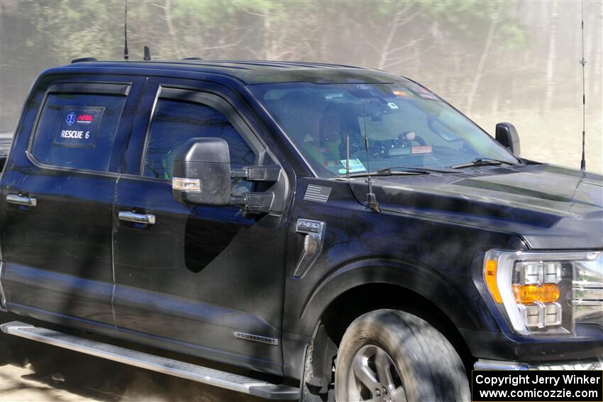 A Ford F-150 pickup sweeps SS4, Kabekona II.