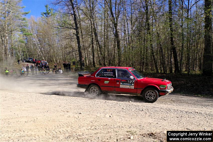 Levi Johnson / Griffin Johnson BMW 325e on SS5, Steamboat III.
