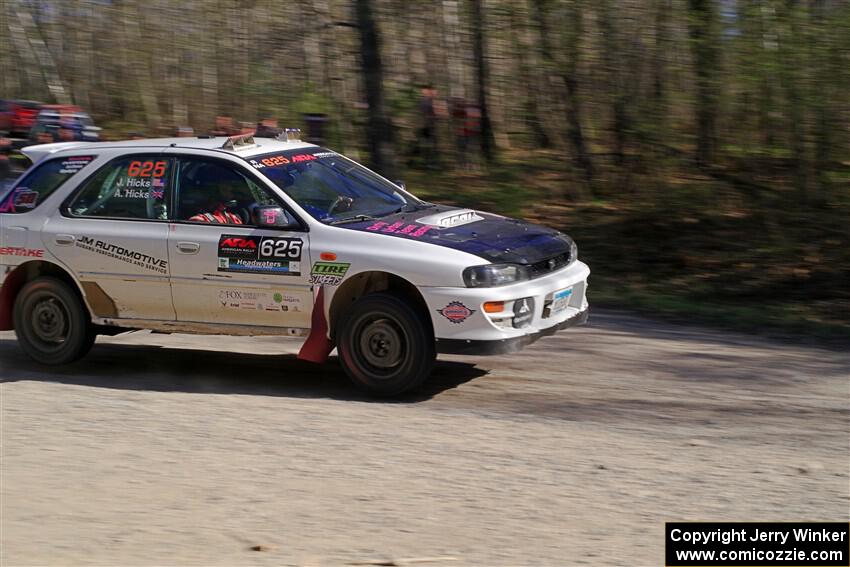 Aidan Hicks / John Hicks Subaru Impreza Wagon on SS5, Steamboat III.