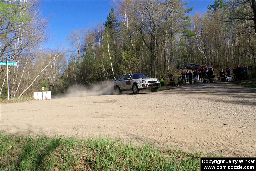 Peter Farrow / Jackson Sedivy Subaru WRX on SS5, Steamboat III.