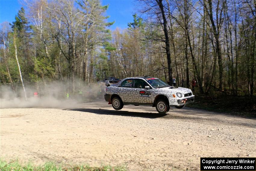 Peter Farrow / Jackson Sedivy Subaru WRX on SS5, Steamboat III.