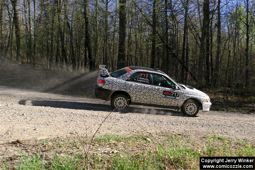 Peter Farrow / Jackson Sedivy Subaru WRX on SS5, Steamboat III.