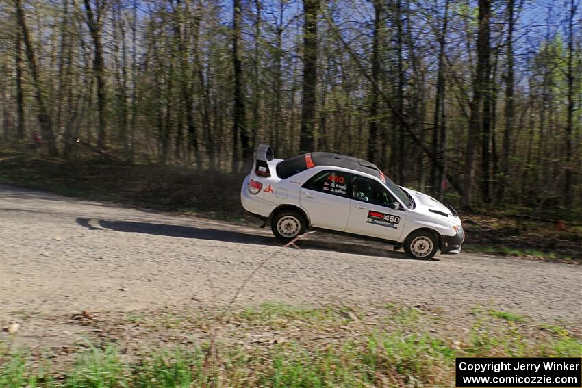 Josh Kemp / Danielle Kemp Subaru WRX on SS5, Steamboat III.