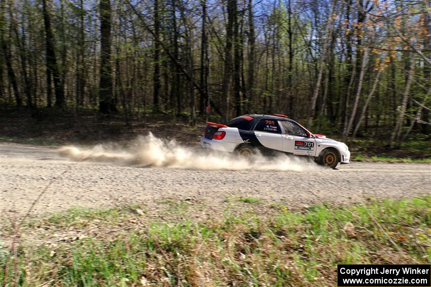 Jason Cook / Maggie Tu Subaru WRX on SS5, Steamboat III.