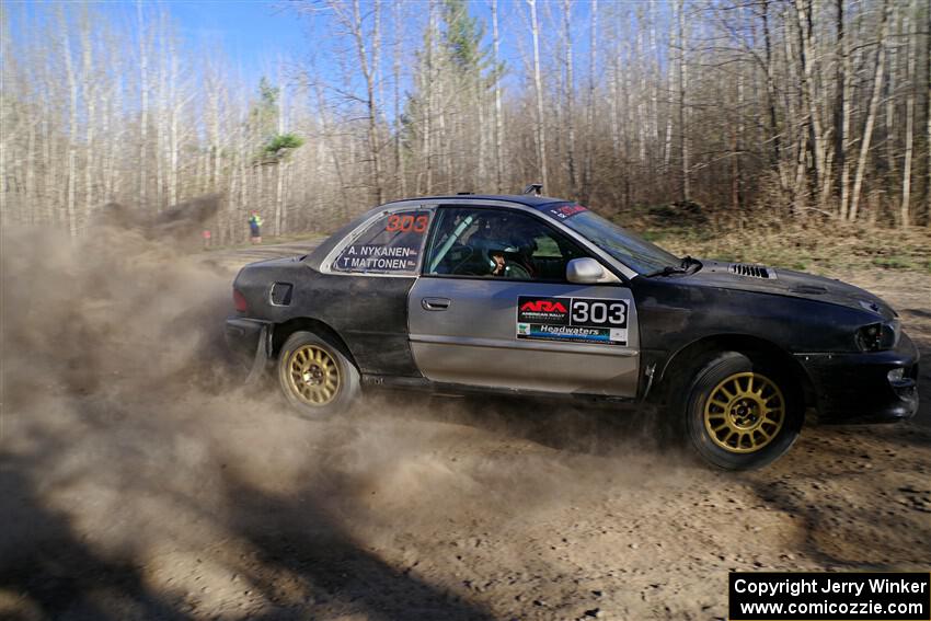 Travis Mattonen / Anikka Nykanen Subaru Impreza on SS6, Kabekona III.