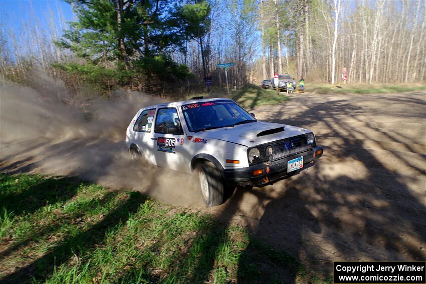 Josh Nykanen / Matt Nykanen VW GTI on SS6, Kabekona III.