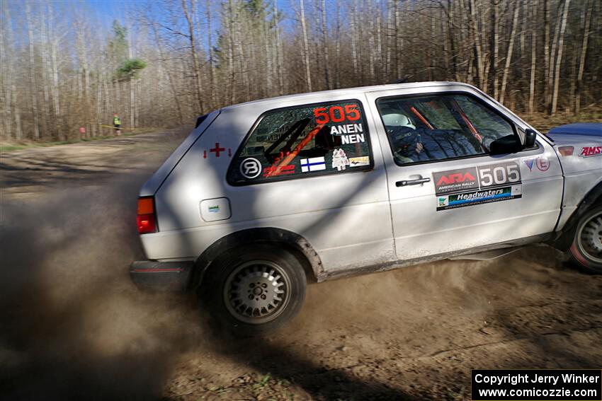 Josh Nykanen / Matt Nykanen VW GTI on SS6, Kabekona III.