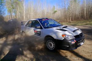 Josh Kemp / Danielle Kemp Subaru WRX on SS6, Kabekona III.