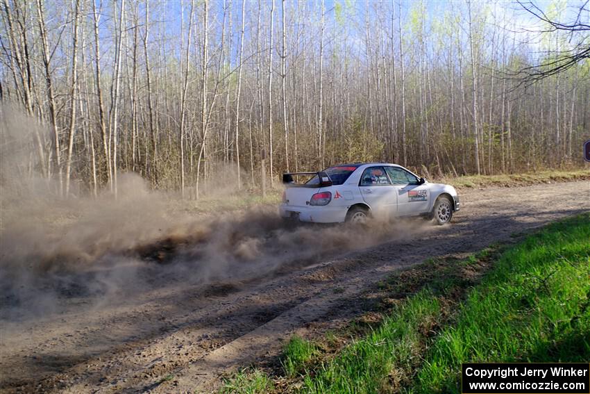 Josh Kemp / Danielle Kemp Subaru WRX on SS6, Kabekona III.