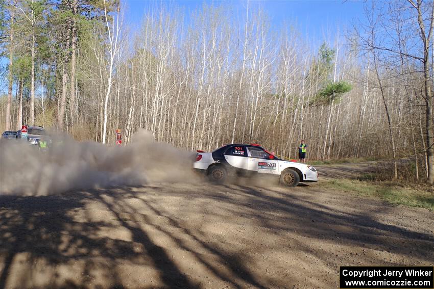 Jason Cook / Maggie Tu Subaru WRX on SS6, Kabekona III.