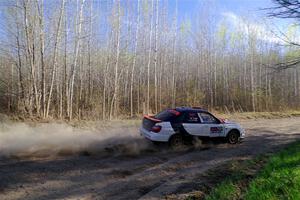 Jason Cook / Maggie Tu Subaru WRX on SS6, Kabekona III.