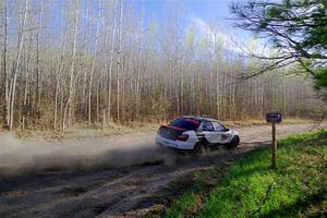 Jason Cook / Maggie Tu Subaru WRX on SS6, Kabekona III.