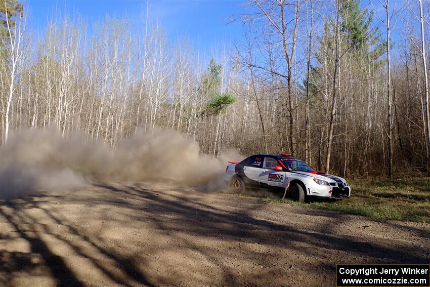 Jason Cook / Maggie Tu Subaru WRX on SS6, Kabekona III.