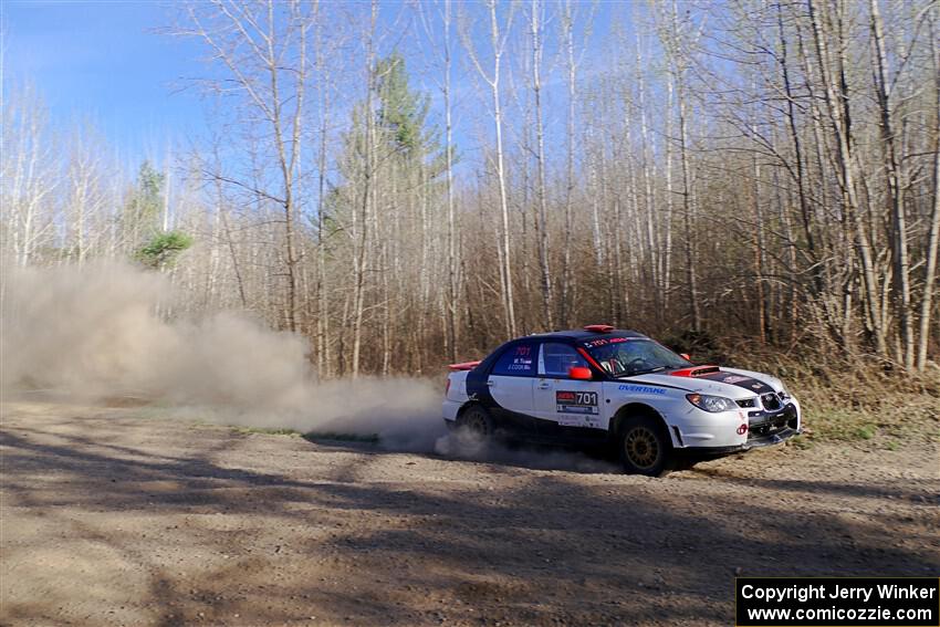 Jason Cook / Maggie Tu Subaru WRX on SS6, Kabekona III.