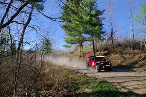 A Jeep Wrangler Rubicon sweeps SS6, Kabekona III.