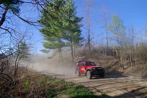 A Jeep Wrangler Rubicon sweeps SS6, Kabekona III.