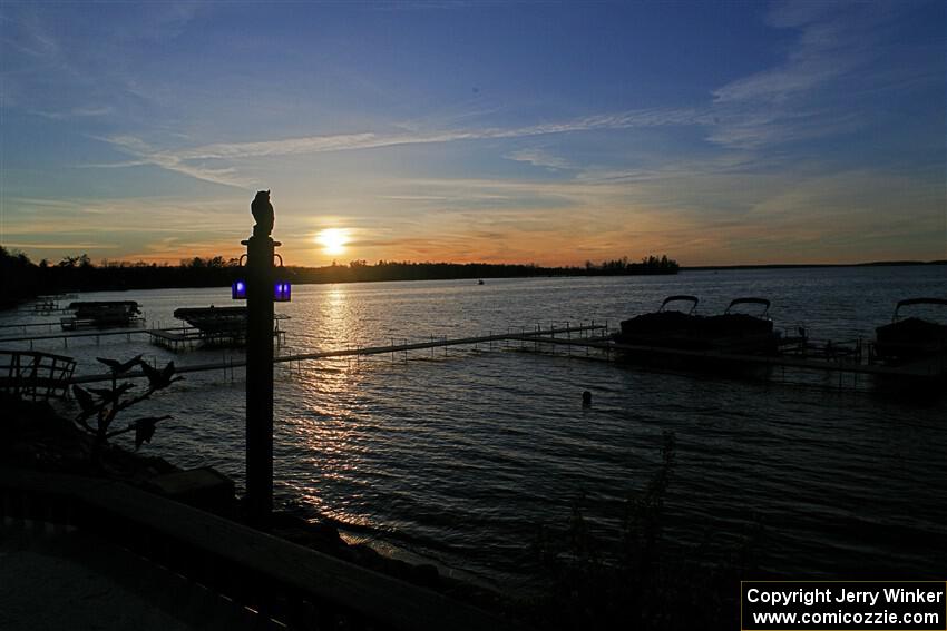 The view of Leech Lake from the awards ceremony, in Walker, MN.