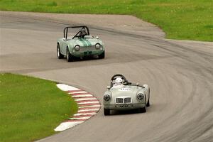 and Tim Lynch's Triumph TR-4A