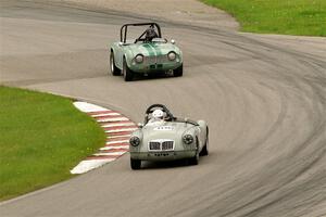 and Tim Lynch's Triumph TR-4A